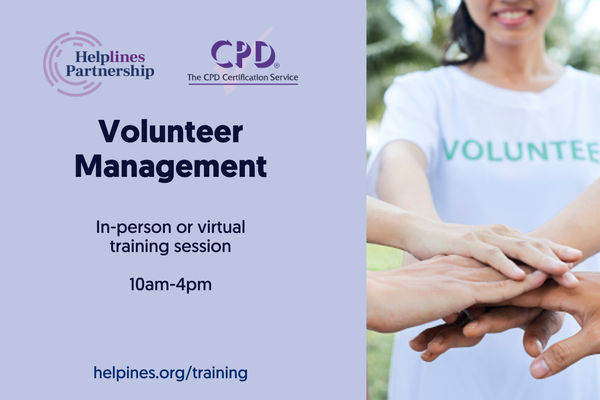 Training course - volunteer management
